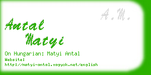 antal matyi business card